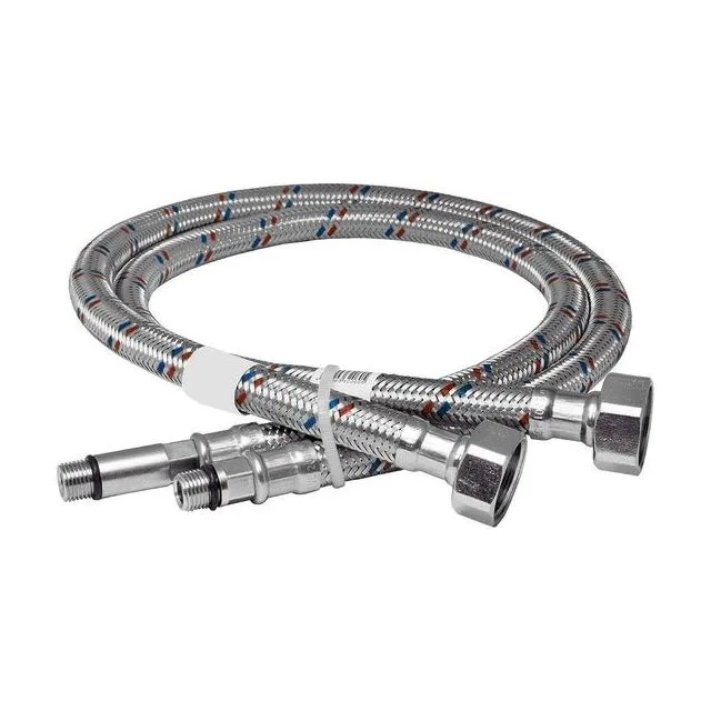 Подводка для смесителя KRAFTECO M10 × 1/2″, 40 см, пара
