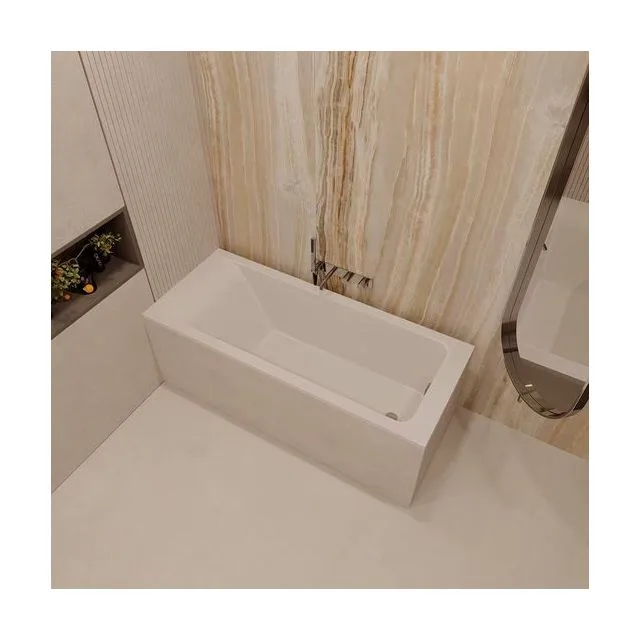 Ванна из искусственного камня Veconi SOLITA 170×70 см, белая глянцевая