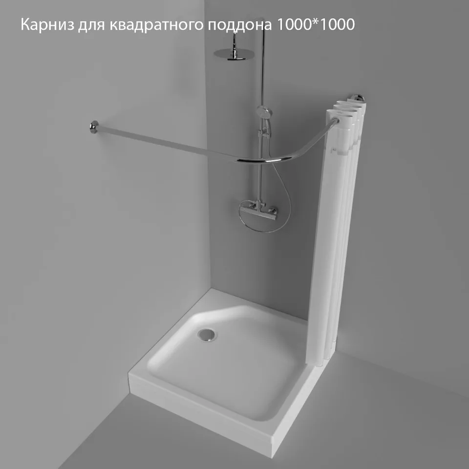 Карниз для квад., поддона 100×100 см