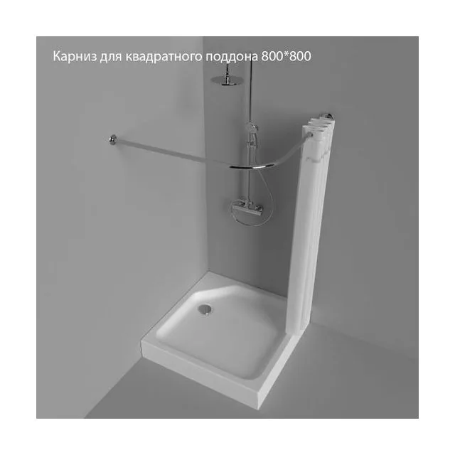 Карниз для квад., поддона 80×80 см