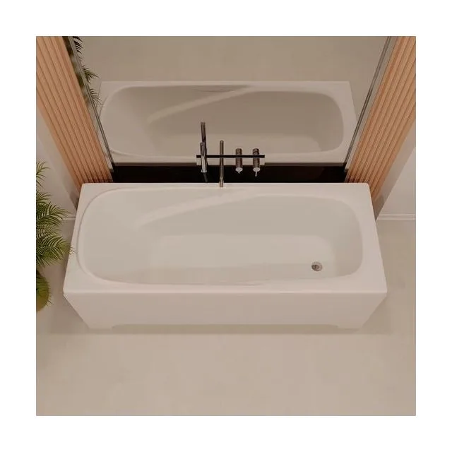 Ванна из искусственного камня Veconi FRESCA 170×75 см, белая матовая