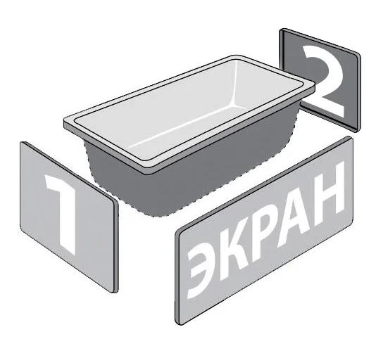 Ванна Оскар 180×80 см