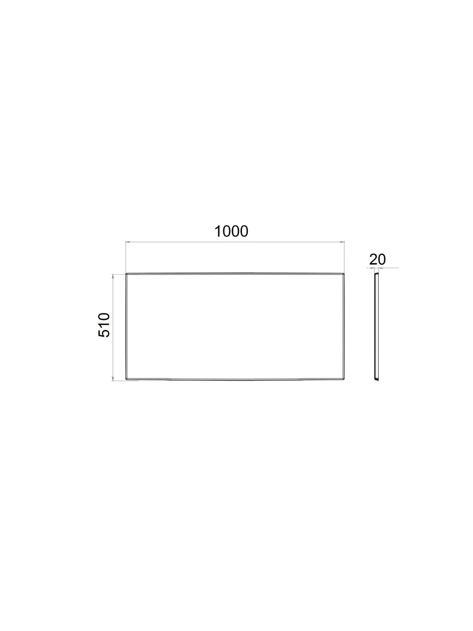 Экран к ванне Литл 100 100×3 см