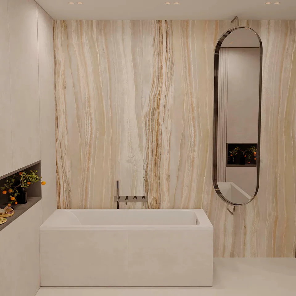Ванна из искусственного камня Veconi SOLITA Slim 170×70 см, белая матовая
