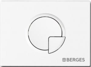 Кнопка для инсталляции BERGES NOVUM R1, белая