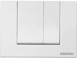 Кнопка для инсталляции BERGES NOVUM S4, белый Soft Touch
