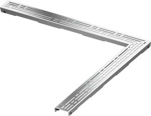 Декоративная решетка TECEdrainline "basic" нержавеющая сталь, глянец, для углового душевого канала 90°, 900 х 900