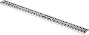 Декоративная решетка TECEdrainline "royal", нержавеющая сталь, сатин, для душевого канала, прямая 1500