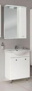 Комплект мебели Акватон Лиана 65 М белый R с бельевой корзиной