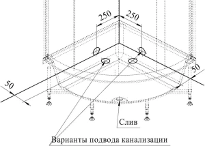 Душевой поддон Radomir Соул 1 92*92*45