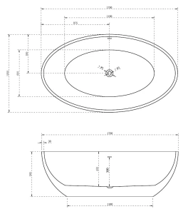 Акриловая ванна ABBER AB9249 175х100