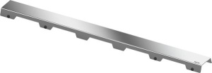 Декоративная панель TECEdrainline "steel II", нержавеющая сталь, глянец, для душевого канала, прямая 800