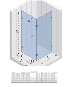 Душевой уголок Riho Scandic M204 140*90*200 R без поддона