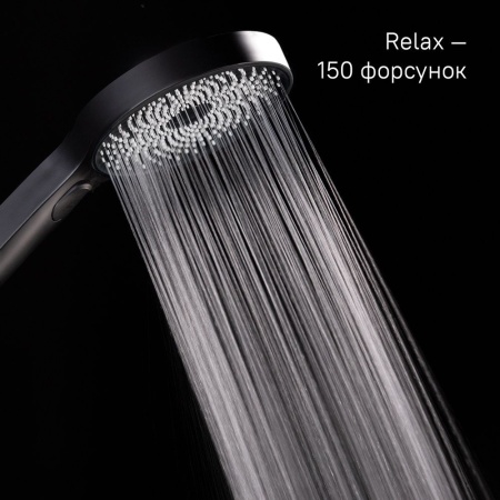 Лейка для душа, черная, SpaHome, IDDIS, SPA3F0Bi18