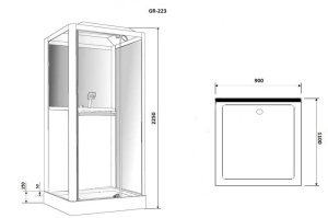 Душевая кабина Grossman GR223 110х90х225 L/R