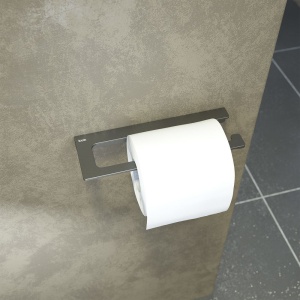 Держатель для туалетной бумаги без крышки, сплав металлов, Slide, графит, IDDIS, SLIGM00i43
