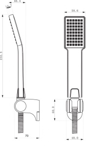 Комплект аксессуаров Lemark LM0802C для душа