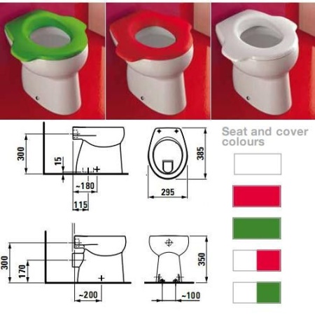 Приставной унитаз Laufen Florakids 29,5*38,5