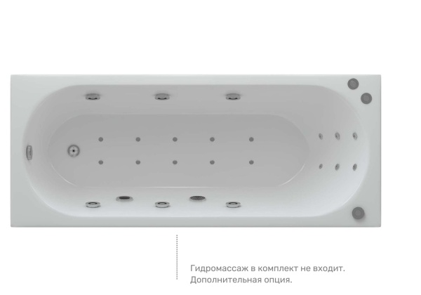 Акриловая ванна Aquatek Оберон 180х80 полный комплект с экраном в наличии