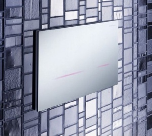 Бесконтактная клавиша смыва Geberit Sigma80 стекло зеркальное для бачка Sigma 8см