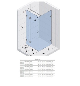 Душевой уголок Riho Scandic M203 180*90*200 R без поддона