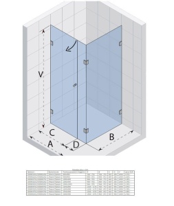 Душевой уголок Riho Scandic M204 120*80*200 L без поддона