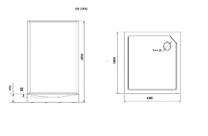 Душевая кабина Grossman Classic GR270QR 100х100х205 без крыши