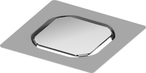 Основа для плитки TECEdrainpoint S, 100 мм, из нержавеющей стали, без рамки