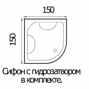 Душевая кабина River Temza 150/55 МТ 150х150х220