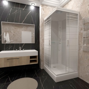 Душевая кабина Тритон  Квадро 100*80 универсальная левая/правая