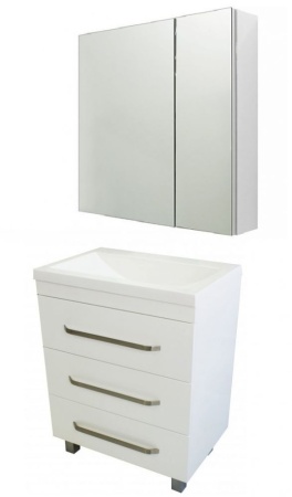 Комплект мебели Эстет Monaсo 70 напольный белый/на выбор