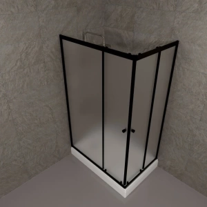Душевое ограждение Triton Вента-Блэк Вельвет 120*80*202 L/R с поддоном