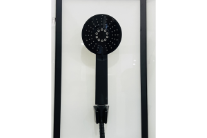 Душевая кабина FATO RB 85CK-М-BL (рифленое) 85х85х215 профиль черный 