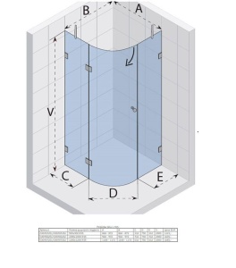 Душевой уголок Riho Scandic M308 100*100*200 R без поддона
