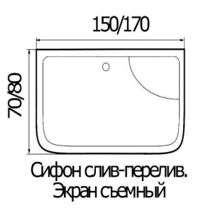 Душевая кабина River Sena 170/70/55 ТН 170х70х223