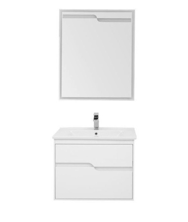 Комплект мебели Aquanet Модена 85 белый глянец