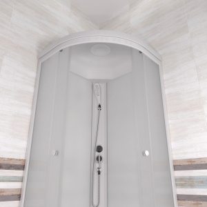 Душевая Кабина Вельвет 80*80 В полукруг средний поддон 