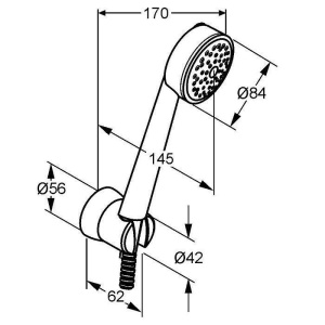 Душевая лейка Kludi Zenta 6065005-00