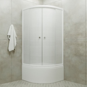 Душевое Ограждение Лён 90*90 Б высокий поддон 
