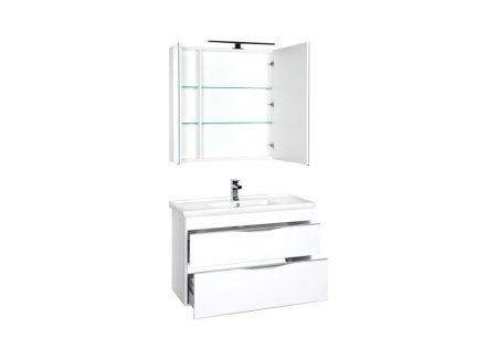 Комплект мебели Aquanet Эвора 100 белый глянец