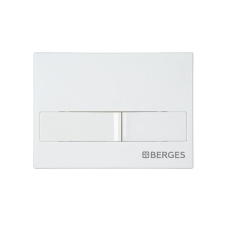 Кнопка для инсталляции BERGES NOVUM L1, белая