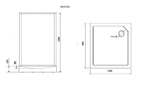 Душевая кабина Grossman Classic GR172QR 120х80х205 без крыши