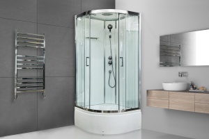 Душевая кабина FATO RB 100CK-T-CH (прозрачное) 100х100х215 профиль хром 