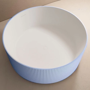 Ванна из искусственного камня ABBER Stein AS9679Blau 150х150 голубая