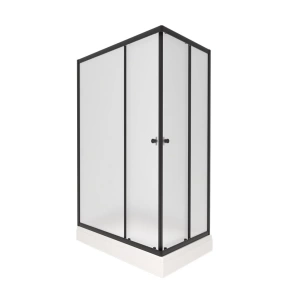 Душевое ограждение Triton Вента-Блэк Вельвет 120*80*202 L/R с поддоном