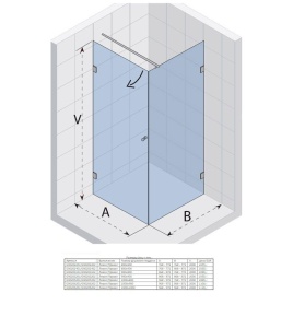 Душевой уголок Riho Scandic M201 90*80*200 L без поддона