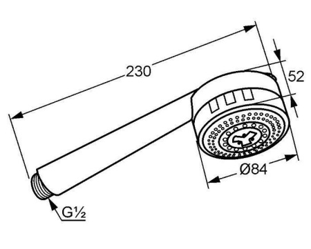 Душевая лейка Kludi Zenta 6070005-00