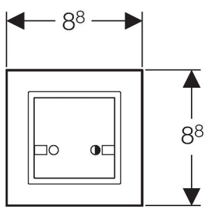 Беспроводная смывная кнопка Geberit для электронного смыва